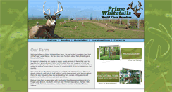 Desktop Screenshot of primewhitetails.com