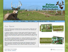 Tablet Screenshot of primewhitetails.com